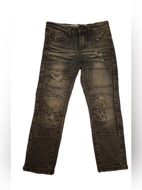 GSTR Boys Size 5 Blue Stressed Straight‎ Jeans